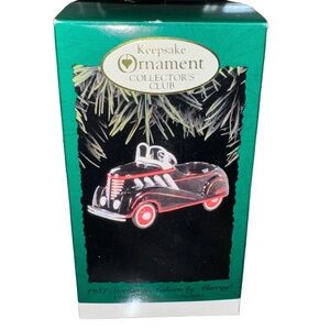 Hallmark 1937 Steelcraft Auburn by Murray Die-Cast Black Pedal Car Ornament NIB